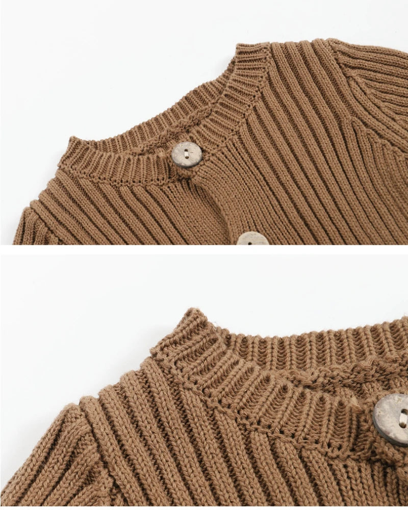 New Autumn Baby Knit Sweater Jumpsuit Triangle Haori Children's Wear Cotton Footies Spring Autumn Season Climbing Clothes DGUKYM