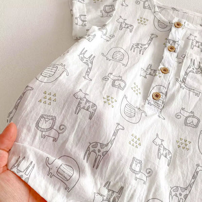 PlayPatch – Cartoon Cotton Romper for Babies